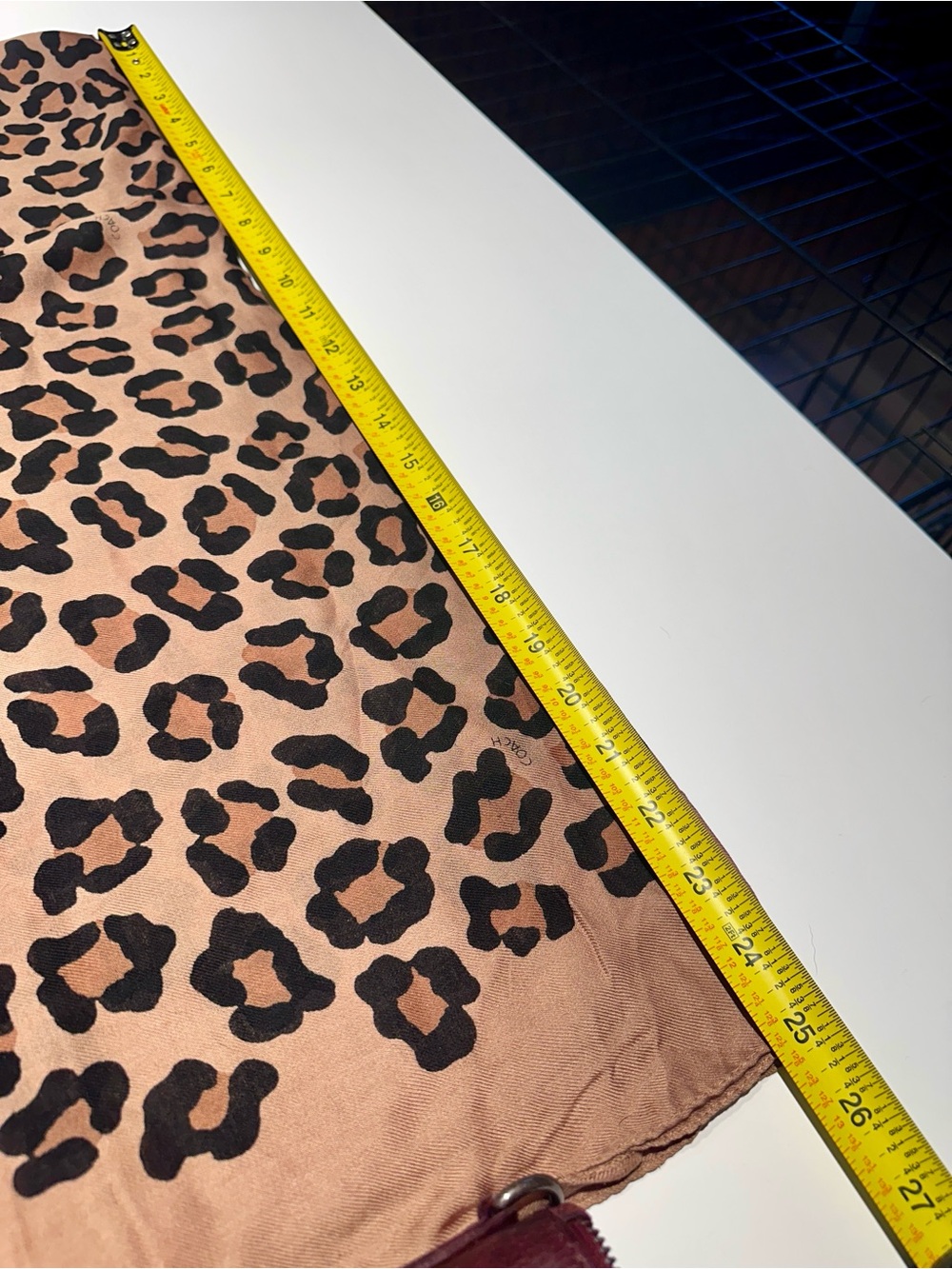 Coach Ocelot Print Wrap Scarf - 50” x 70” - Picture 6 of 8
